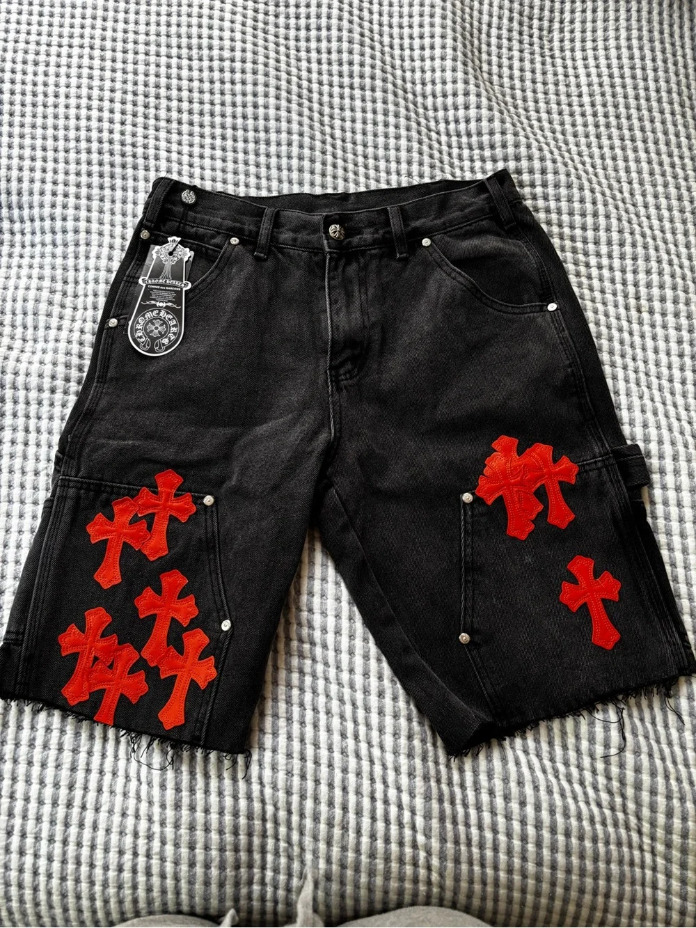 Chrome Hearts Black & White Denim Pants